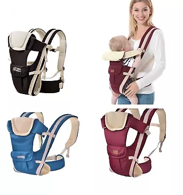 £14.45 • Buy Baby Carrier Wrap Sling New Born Backpack Breathable Ergonomic For Infants  