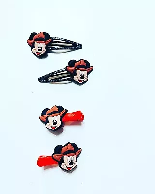 Handmade Hair Bows - Disney - Mickey And Friends - Mickey  #6 Hair Clips • $3