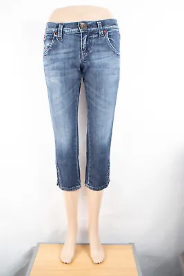 Miss Sixty Capri (27 X 22) Women's Denim Jeans Medium Wash Italy • $34.99