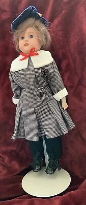 Antique 15” Minerva Metal Shoulder-head Doll Nice Jointed Oilcloth Body • $70