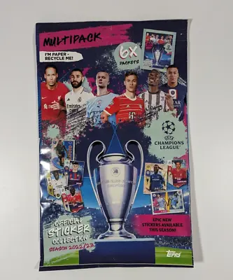 Topps UEFA Champions League Official Sticker Collection 2022/23 Multipack • £6.95