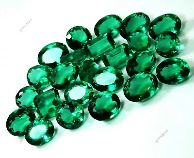 AA++ 100 Ct  Gemstone Lot Certified Green Muzo Emerald Loose  Lot • $21.26