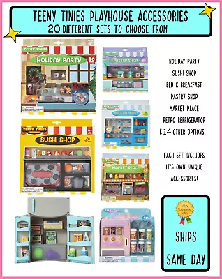 Official Teeny Tinies Dolls Playhouse Sets Shops Toys & Miniatures Creative NEW • $20.97