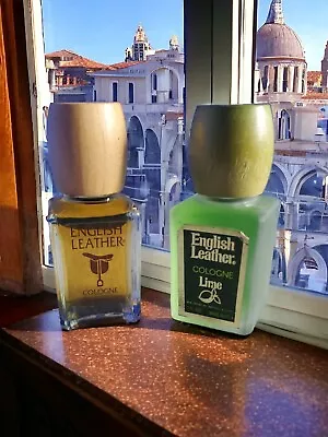 Vtg New Memco English Leather Lime Cologne Splash & Cologne 2. Oz New • $73.08