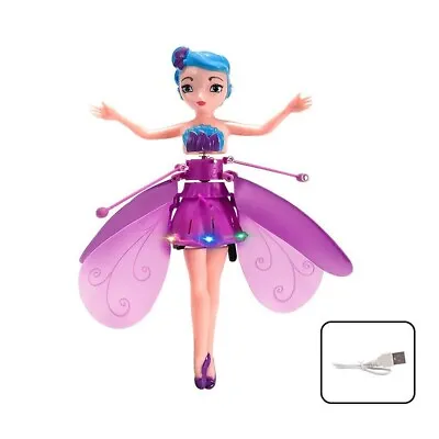 Girls Flying Fairy Princess Dolls Toys Infrared Induction Control Magic Kids Toy • £12.99