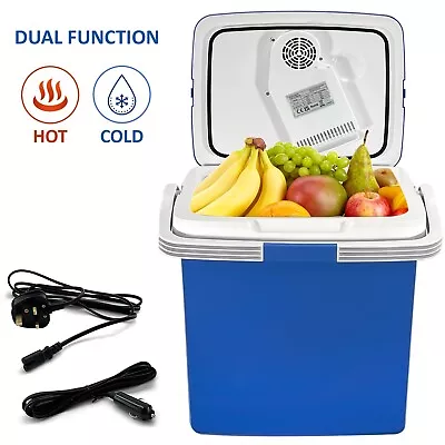 12v Thermoelectric 26L Cooler Hot/Cold Portable Cool Box Car Home Electric AC/DC • £58.85