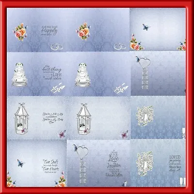   Inserts- Assorted Sizes X 24 Wedding Inserts Set 2 My Own Designs(april 2022) • £7