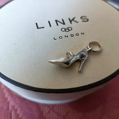 Links Of London Silver  Mary Jane Shoe  Hallmarked Charm  New Condition • £19.99