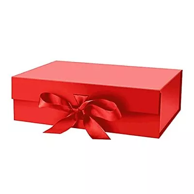 10.5 Inch Large Gift Box With Magnetic Lid And Ribbon For Birthday Weddings • $12.73