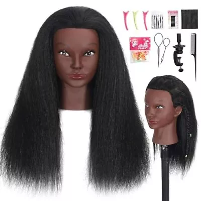 18  Mannequin Head Human Hair With 100% Real Hair Hairdresser 18 Inch • $42.79