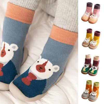 £8.50 • Buy Baby Slipper Boots Prewalker Socks Boot Toddler Cute Soft Sole Sock Slippers