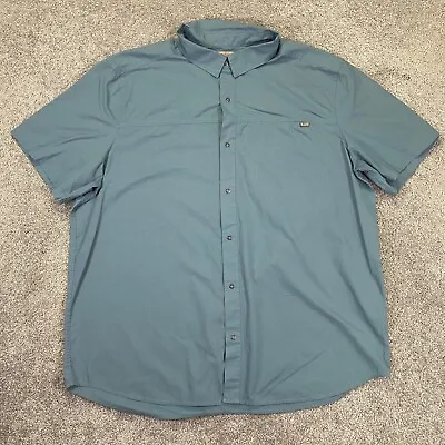 5.11 Tactical Shirt Men's XXL Light Blue Color Short Sleeve Snap Front Utility • $19.99