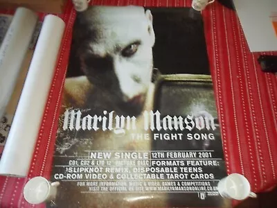 Marilyn Manson-the Fight Song Original  Promo Poster 2000 • $12.32