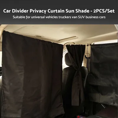 Car Divider Curtain Sun Shade Car Privacy Curtain Suitable For Truck Van SUV • $11.99