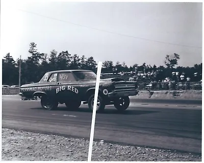 1960s NASCAR Drag Racing- BIG RED -1965 A990 Plymouth HEMI-AWB-Richmond Dragway • $4.50