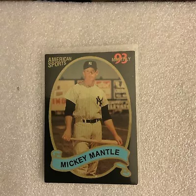 American Sports 93 Monthly MICKEY MANTLE New York Yankees Baseball Card Cased (c • $4.99