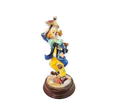 K's Collection Hand Painted Clowning Around Clown Figure With Umbrella • $5.99