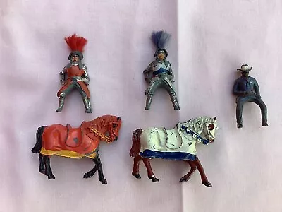 Medieval Knights In Armour  Cowboy Tin Soldiers 1/32 Scale • £6