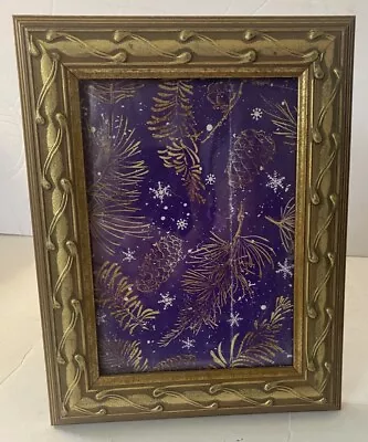 Vintage Ornate Wood/Composite Picture Frame Rustic Gold 5  X 7  Photo Size • $9.99