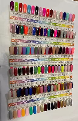 Wave Gel & Dipping Color Chart Color Sample Chart Palette Display NEW • $14.99