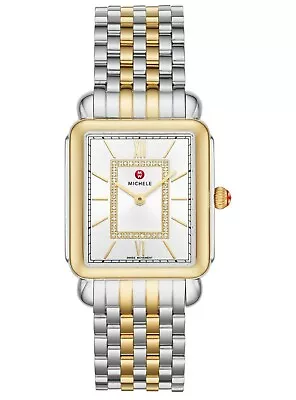 Michele Deco II MWW06X000039 Diamond Yellow Gold Stainless Steel Women's Watch • $1200