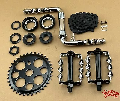 New! Vitnage Lowrider Crank Package For 20  Cruiser/lowrider Bicycles. • $123.95