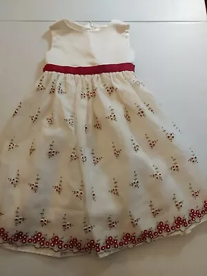 Cinderella Brand | Sleeveless | Cream With Red Roses | Size 4 4T Princess Pagent • £24.13