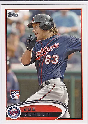 Joe Benson Minnesota Twins 2012 Topps Baseball Rookie Card • $1.50