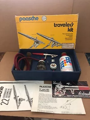 Vintage PAASCHE Traveler's Kit W/ Box Type H Airbrush • $39.99