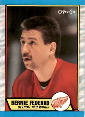 1989-90 O-Pee-Chee #107 Bernie Federko Detroit Red Wings Vintage Original • $2.49