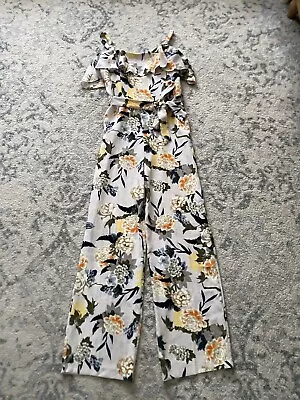 Ladies Miss Selfridge Floral Jumpsuit Size 10 • £9.99