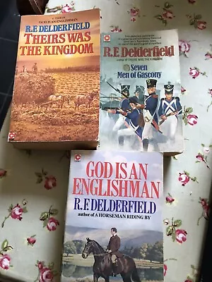 R. F. Delderfield Vintage 3 X Paperback Book Bundle Joblot. • £8