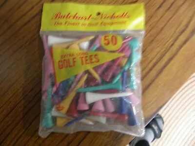 8960) Bag Of 50 Vintage Butchart Nicholls 1-7/8-Inch Extra Long Golf Tees Sealed • $14.17