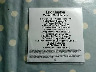 Eric Clapton Me And Mr Johnson 14 Track CD (US Release) • $6.15