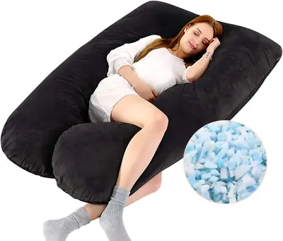 $45.99 • Buy Pregnancy Pillows For Sleeping,Memory Foam Filling U Shaped Pregnancy Pillows Fu