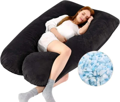 $45.99 • Buy Pregnancy Pillows For Sleeping,Memory Foam Filling U Shaped Pregnancy Pillows Fu