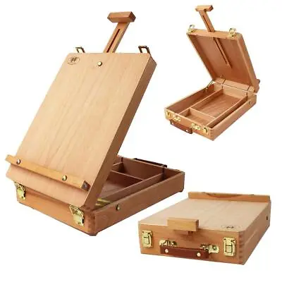 $43.49 • Buy Portable French Artist Wood Table Top Desk Easel Drawers Sketch Box Painting Art