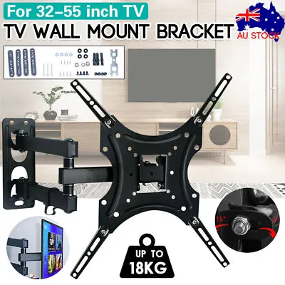 $10.50 • Buy Full Motion TV Wall Mount Bracket Swivel Tilt 17 32 37 40 42 50 52 55 In LED LCD