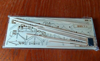 £13 • Buy Wooden Model Ship Kit Scale 1/100 Laser Cut. Needs Assembly. Brand New 