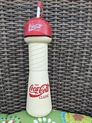 Vintage 80's Rare  Enjoy Coca-Cola Coke Baseball Cap Cup Bottle W/T Straw • $8.80