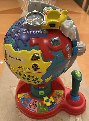 Vtech Fly And Learn Globe Interactive Educational Talking Kids Atlas Geography • $14.95