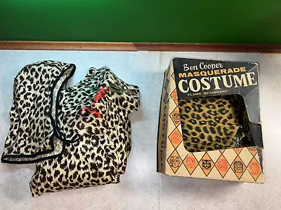 Vintage 1960s Ben Cooper Masquerade Halloween Costume LEOPARD + Homemade • $0.80