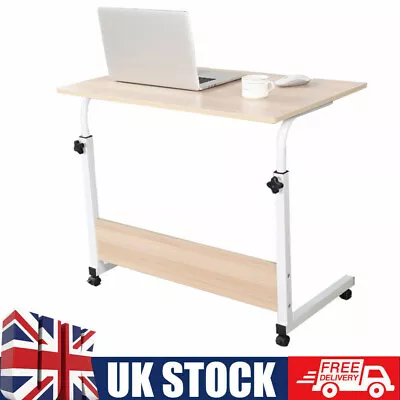 Mobile Table Over Bed Or Chair Table Height Adjustable Aid Disability On Wheels • £33.99