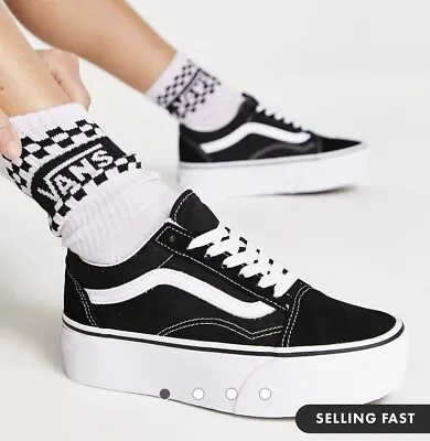 Vans Old Skool Stackform Platform Sneaker Size 8 Womens New • $120