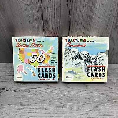 Vintage Teach Me About Flash Cards 1968 Presidents United States Both Complete • $29.99