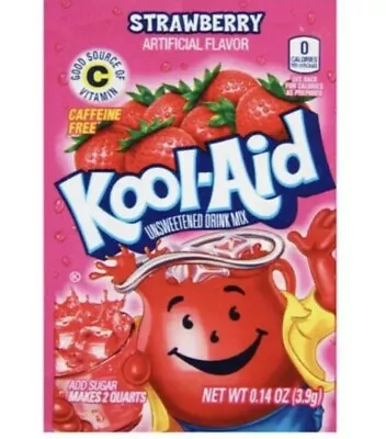 £5.99 • Buy 10×Kool Aid American Powder Mix Drink Strawberry  Sachets