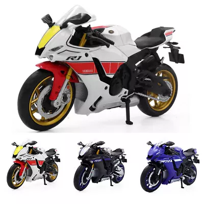 1:12 Scale Yamaha YZF-R1M Motorcycle Model Bike Diecast Toys For Boys Kids Gifts • £24.60