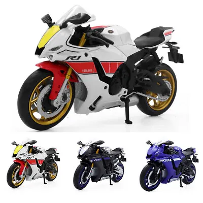 1:12 Yamaha YZF-R1M 2022 Motorcycle Model Toy Diecast Toys For Boys Kids Gifts • £22.63