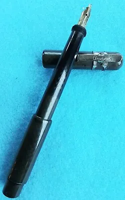 Vintage  Moore Hard Rubber Safety Fountain Pen-look  ! • $92.50
