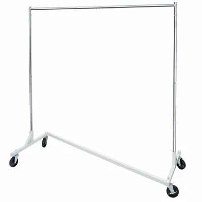 $36.59 • Buy Heavy-Duty Commercial Garment Rack Rolling Z-Base Storage Clothing Shelving Rack